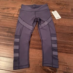 90 Degrees by Reflex purple crop legging Small NWT